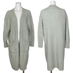 Zara Long Knit Cardigan Duster Sweater XS/S Long Sleeve Open Front Oversized
